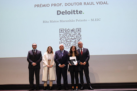 2ª Edição do Prémio Prof. Doutor Raul Vidal/Deloitte atribuído a Rita Peixoto