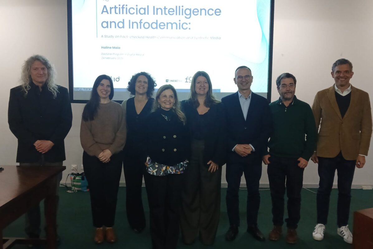 Provas de Doutoramento em Media Digitais: ”Artificial Intelligence and Infodemic: a study on fact-checked Health Communication and synthetic media”